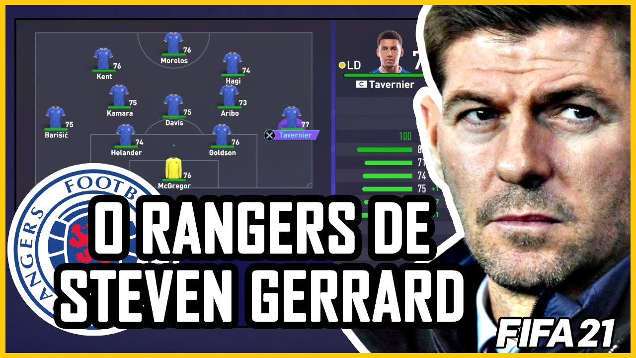 STEVEN GERRARD! Aprenda a jogar exatamente como o seu ótimo Rangers, campeão invicto | FIFA