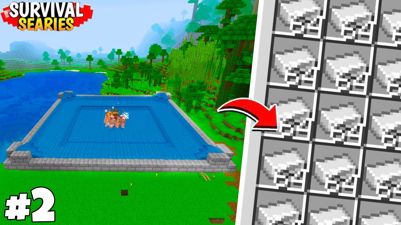  i Made Ultimate iron Farm 1.21+ ￼Minecraft PE Survival Series Ep 2 
