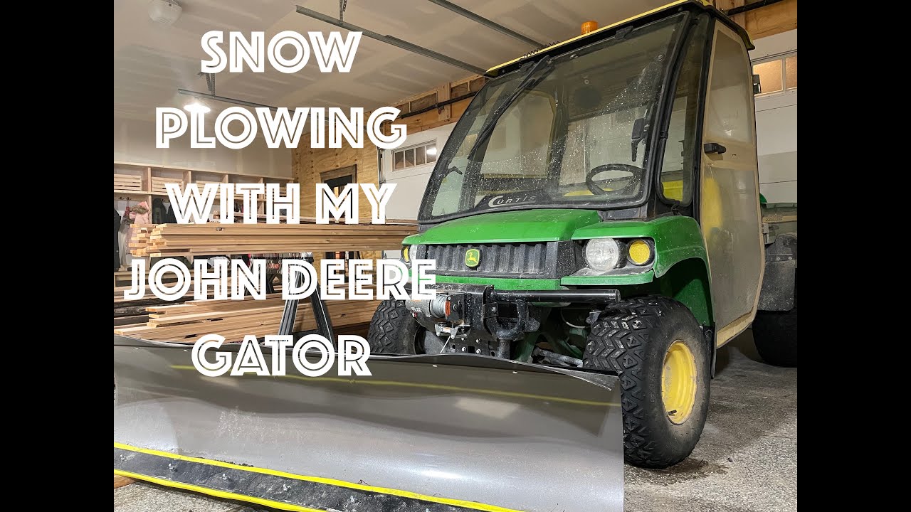 Snow Plowing With My John Deere Gator 1