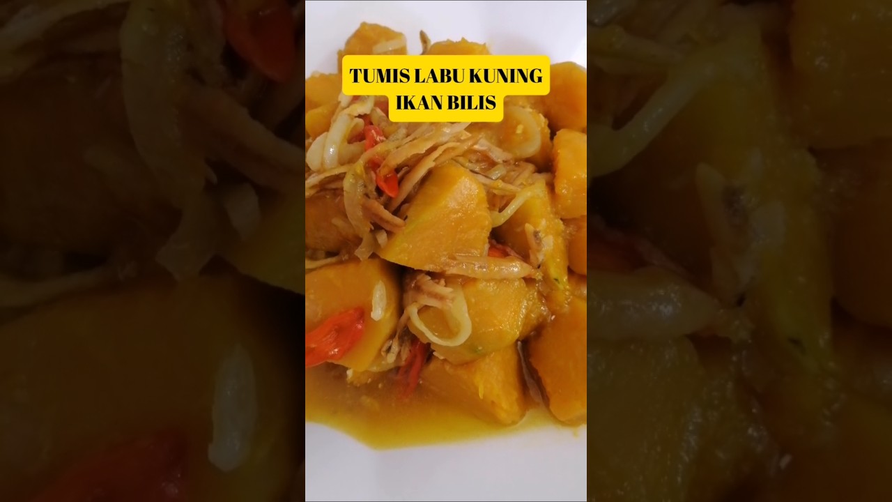 Tumis labu kuning ikan bilis #Shorts#food#cooking#new#foodie#malaysia#sarawak#fypppp