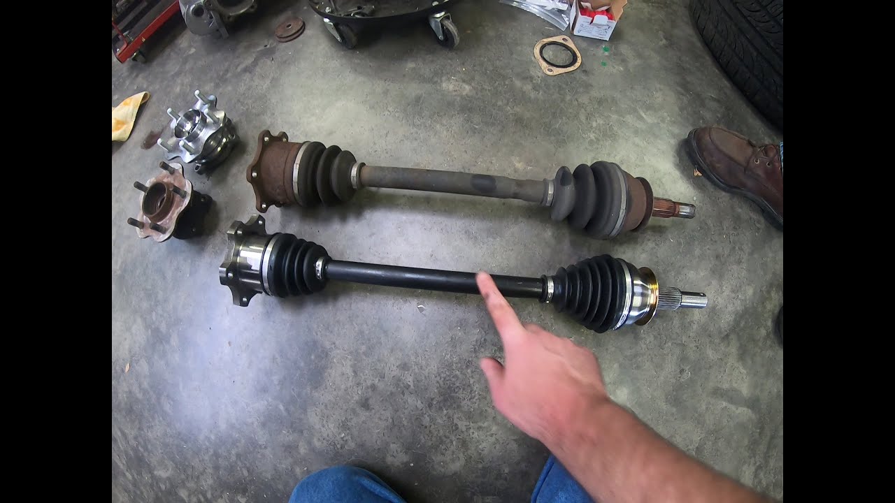 350z to 370z axle and wheel bearing swap, with comparisons!