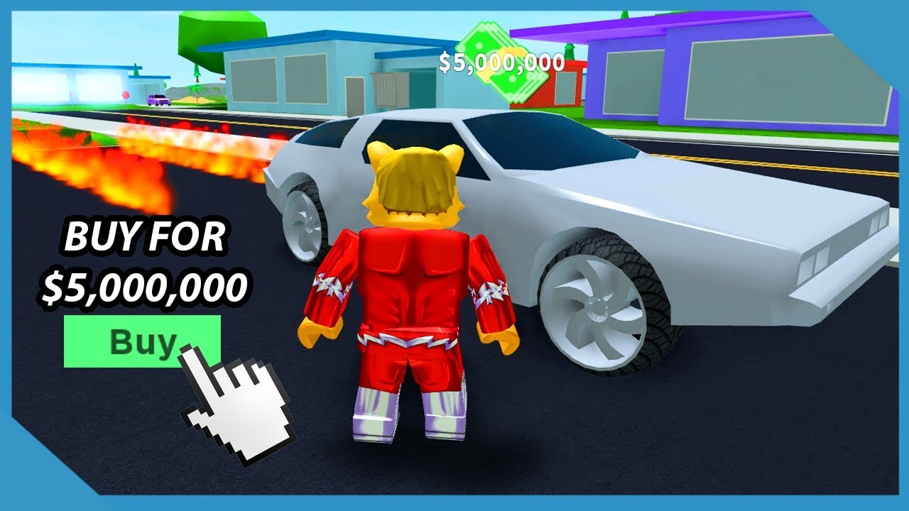 Покупка автомобиля Thunderbird в Roblox Mad City (автомобиль за 5 000 000 долларов)