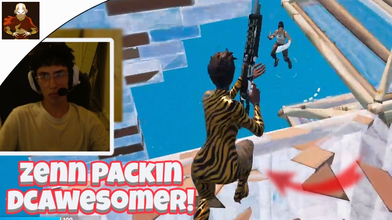ZENN vs DCAWESOMER😳 (1v1 ZONEWARS) [FORTNITE TOKEN/WAGER]