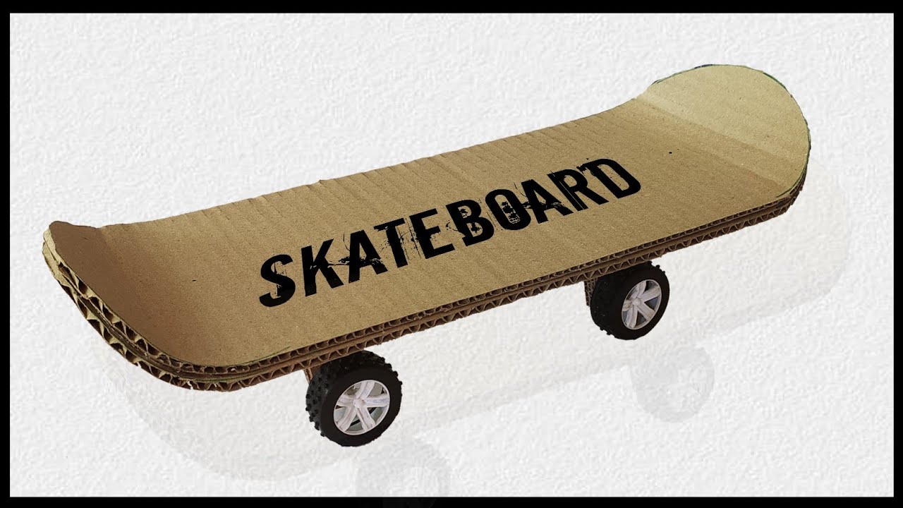 How To Make Skateboard With Cardboard Easy || How To Make Skating Board At Home From Cardboard