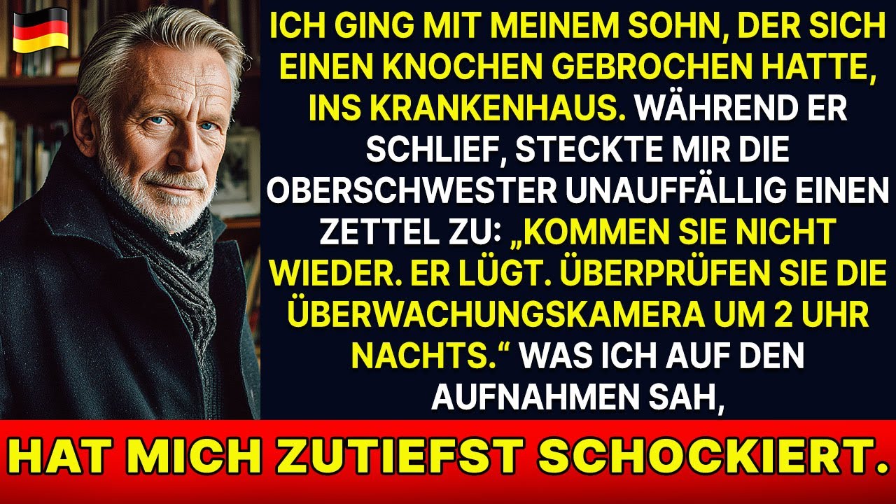 Im Krankenhaus wegen des Knochenbruchs meines Sohnes gab mir eine Schwester einen Zettel „Kamera“