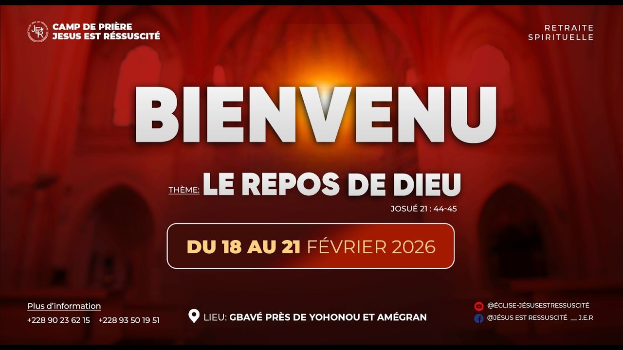 LE REPOS DE DIEU. | LOUANGE & ADORATION AVEC LE GOUPE MUSICAL AU CAMP J.E.R ( JOUR 3 )