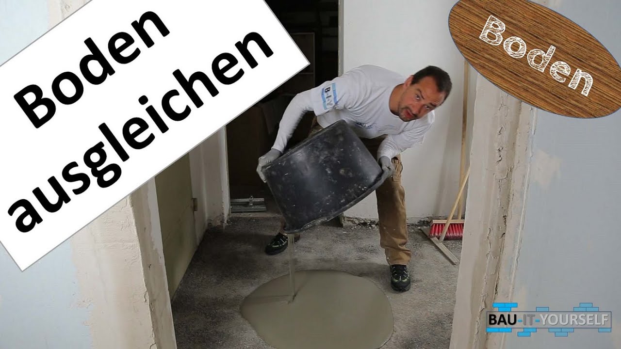 Bodenausgleichsmasse Anleitung -  Boden ausgleichen -  Nivelliermasse auftragen