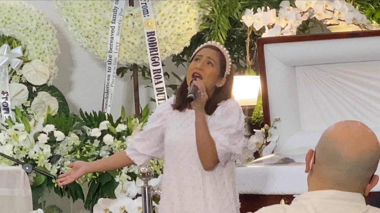 JOLINA Magdangal-Escueta SINGS ‘SMILE’ at the 5TH & FINAL NIGHT of Ms. SUSAN ROCES’ WAKE in HERITAGE