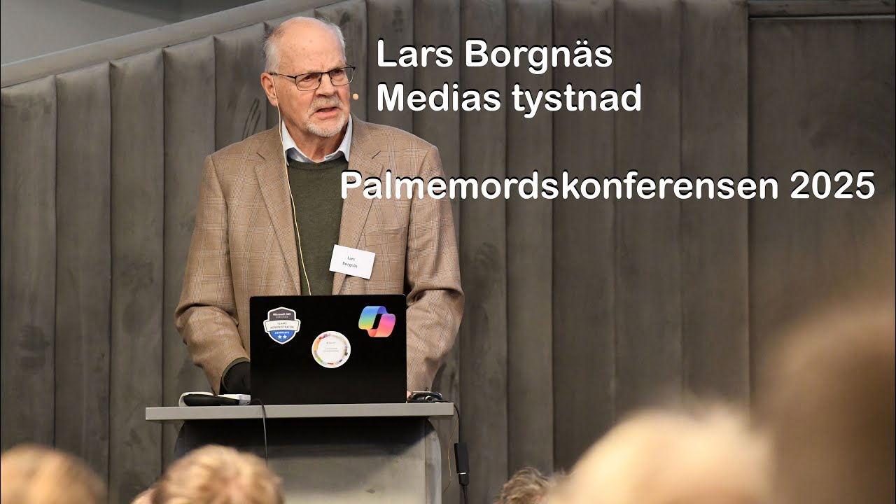 Lars Borgnäs Palmemordskonferensen 2025