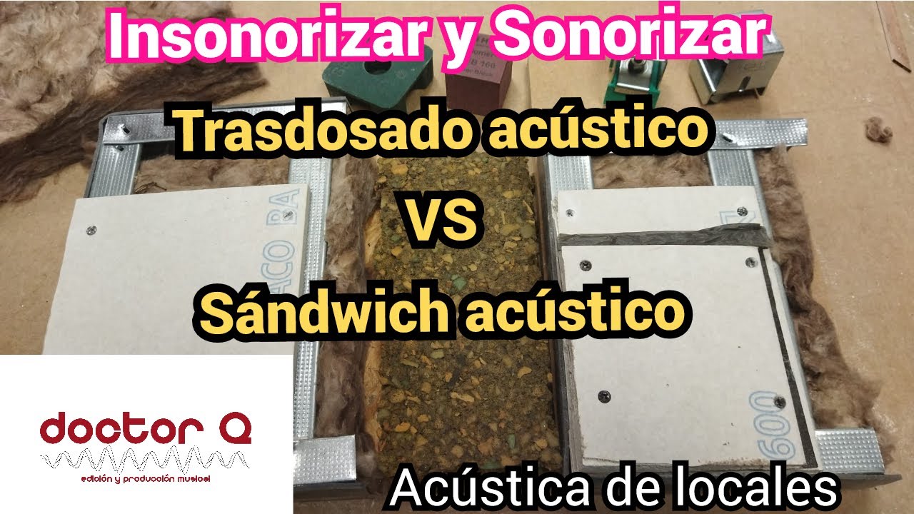 Aislamiento acústico, ¿Qué es mejor para insonorizar sándwich acústico o doble trasdosado?.
