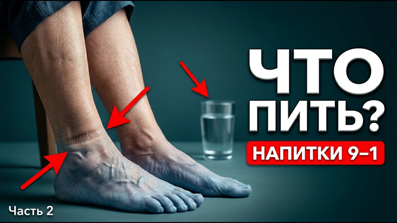 Плохое кровообращение после 55: напитки при отёках и холодных стопах, что пить? Часть 2