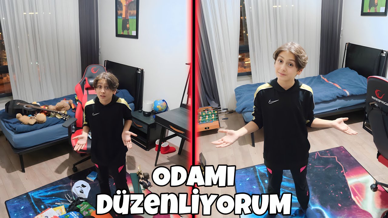 ODAMI DÜZENLİYORUM !! HER ŞEYİ YIKTIK