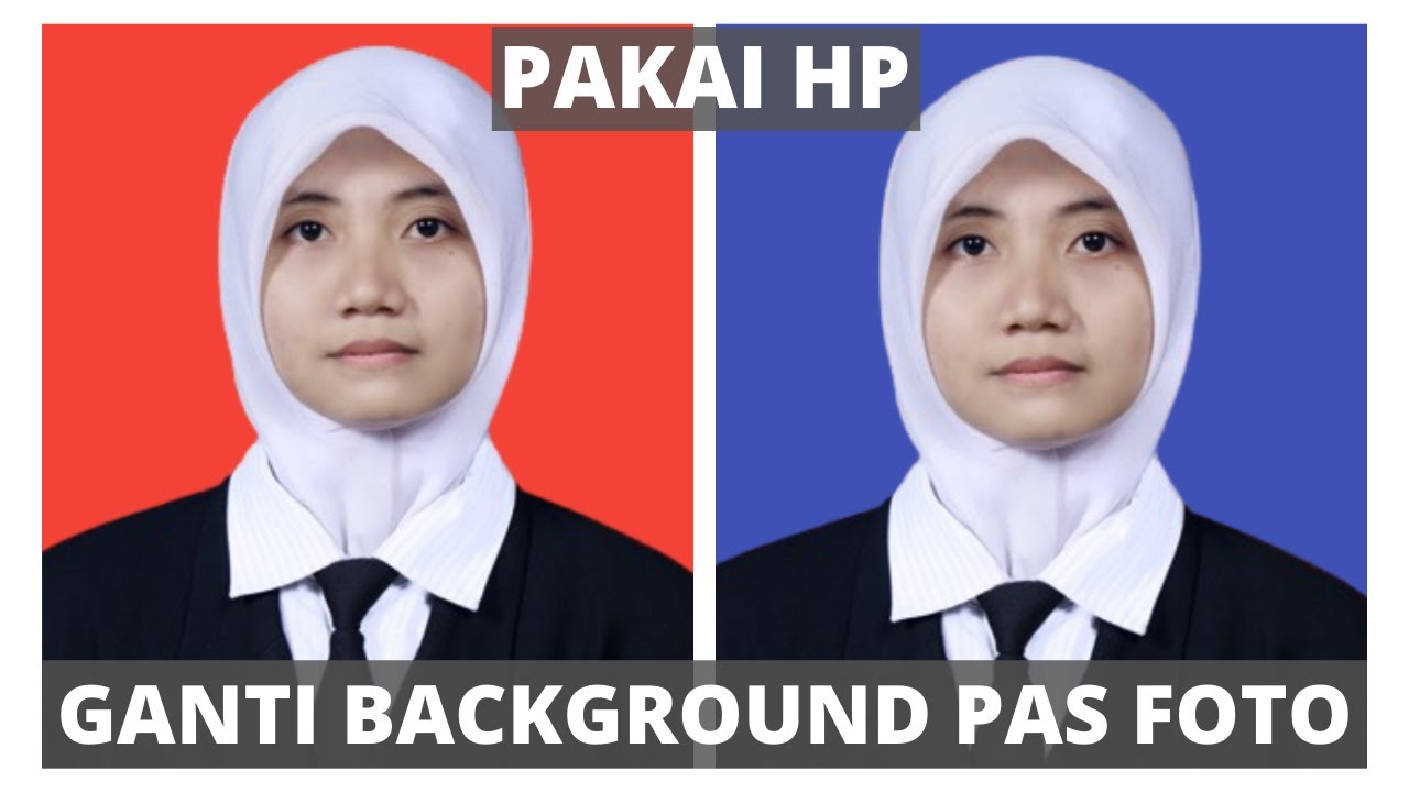 CARA MENGGANTI BACKGROUND PAS FOTO DI ANDROID TANPA APLIKASI