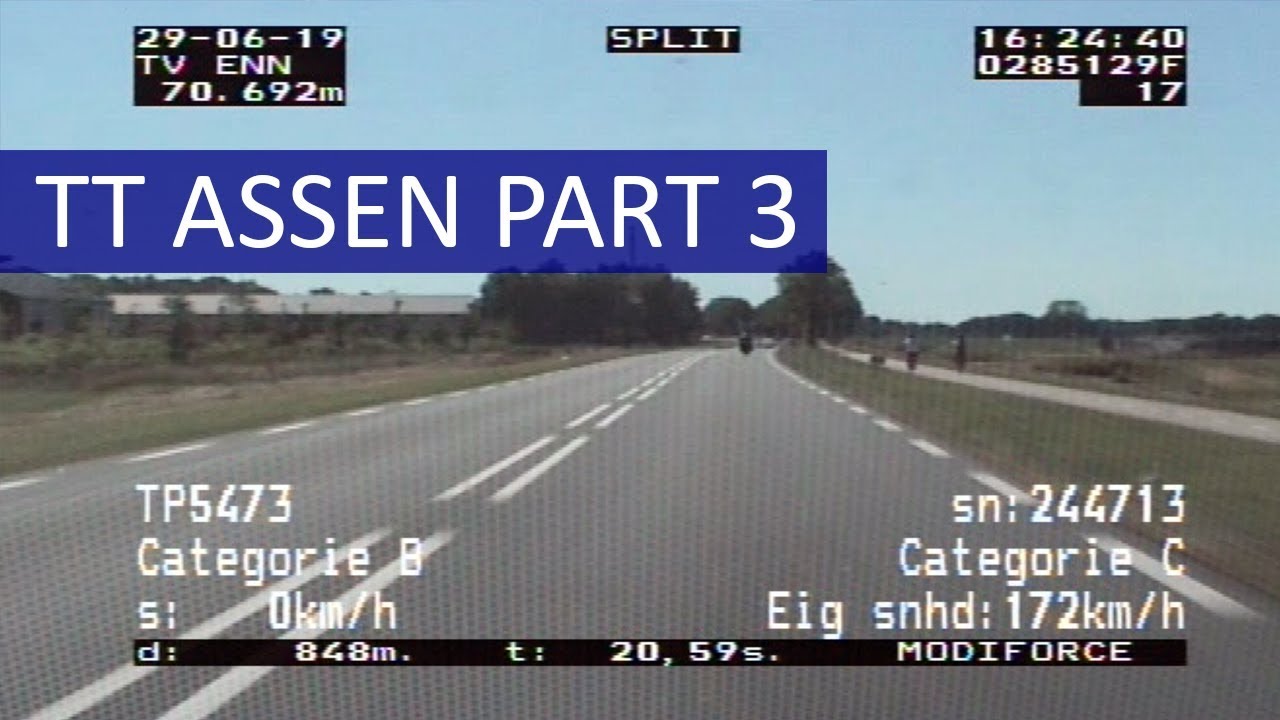 Rijbewijs ingevorderd tijdens TT Assen. Politie Deel 3 - Videovoertuig