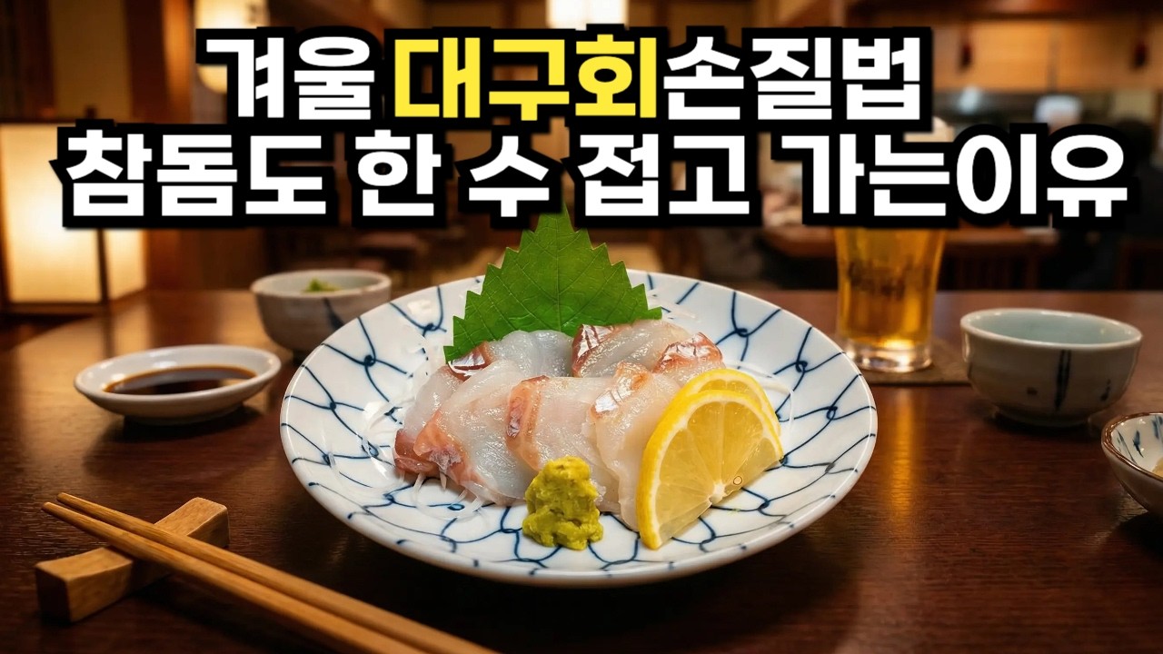 이제 이생선은 최고급 회가 됩니다. 대구손질법과 대구회 대구전 조리방법 タラの刺身 #레시피 #대구탕 탕