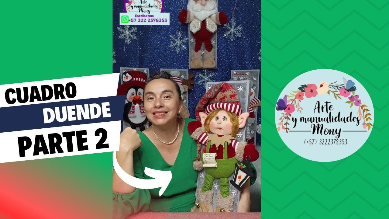 Cuadro Duende o Ayudante de Santa, Colección Encanta Invernal ❄ Parte 2
