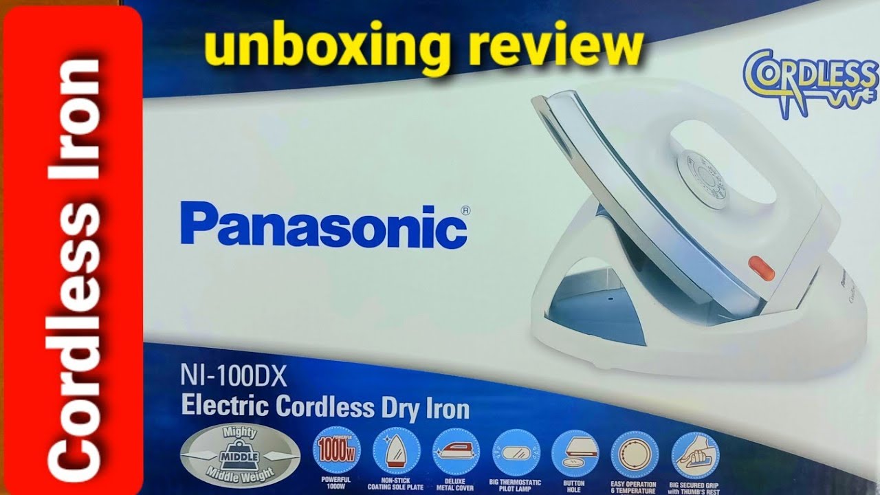 Panasonic cordless Iron | Panasonic NI-100DX | Unboxing review