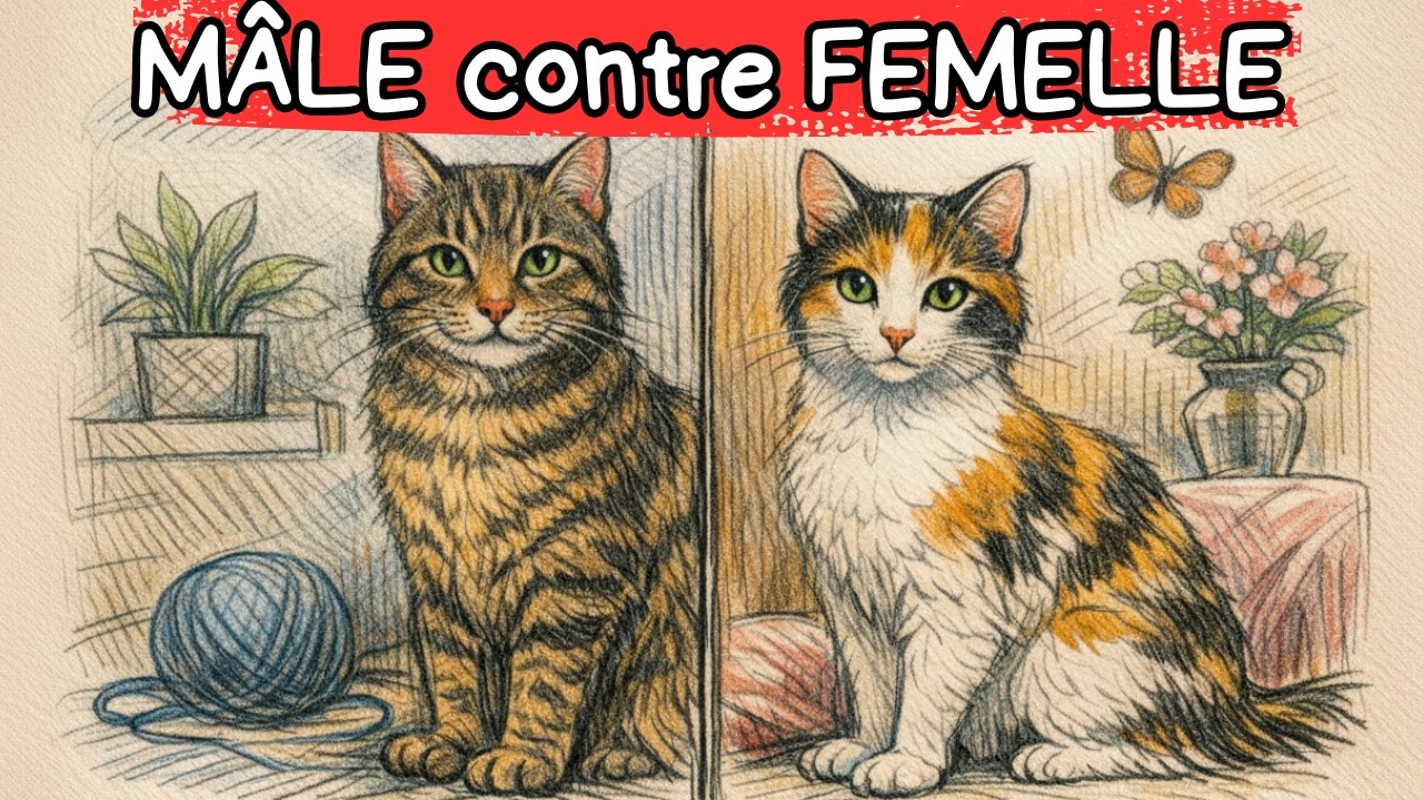 Chats MÂLES contre FEMELLES : les différences dont personne ne parle !