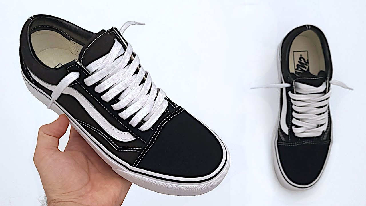 HOW TO LOOSELY LACE VANS OLD SKOOLS (FOR LONG LACES)