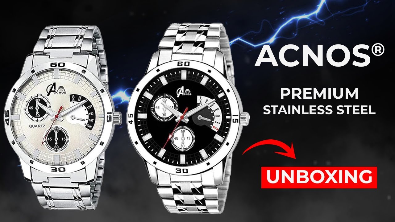 Acnos&reg; Stainless Steel Analog Watch Unboxing