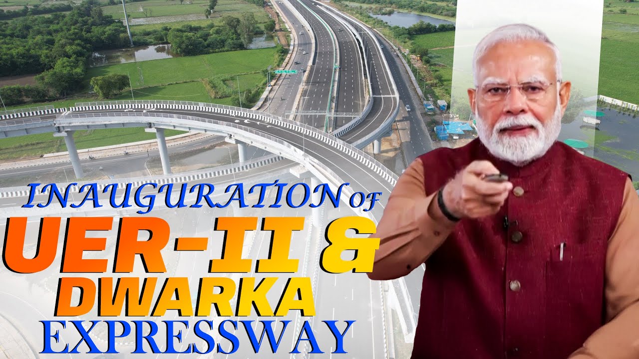 PM Modi LIVE I Inauguration of Delhi section of UER-II & Dwarka Expressway from Rohini I Nayab Saini