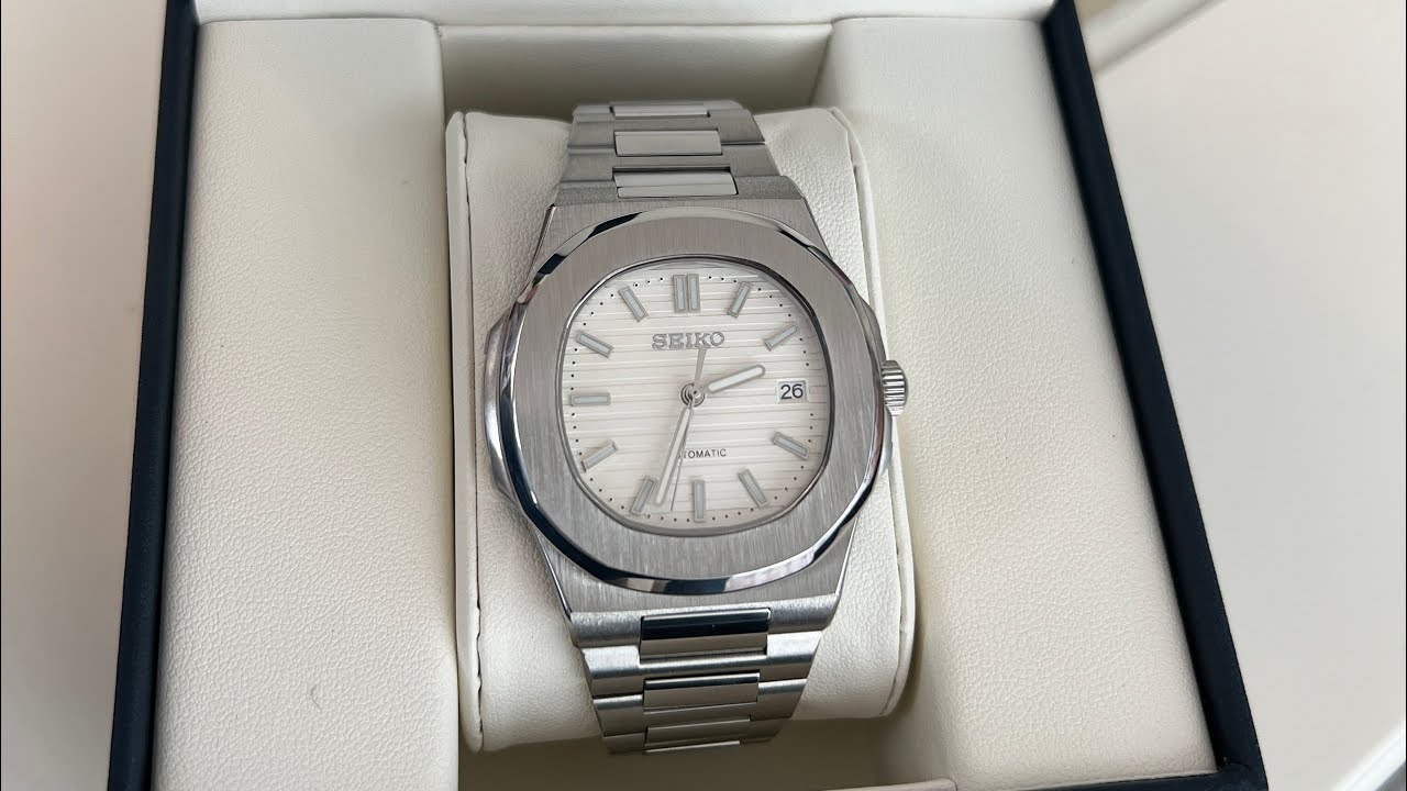 Seiko Mod Build - Nautilus with white dial