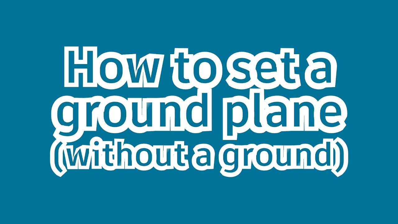 The Foundry Nuke - Quick Tip - How to set a ground plane / orient the scene when there is no ground!