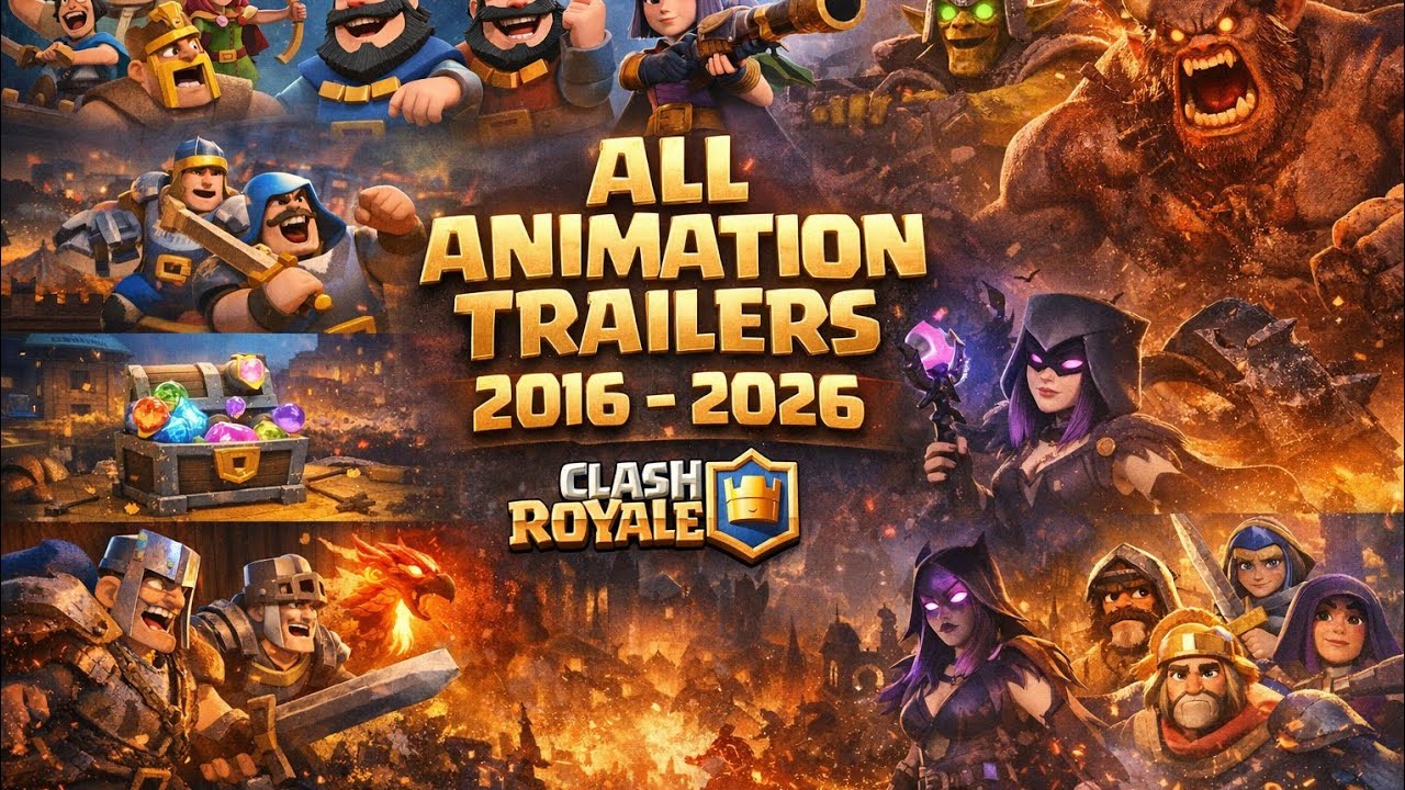 All Animation Trailer Clash Royale (2016 - 2026)