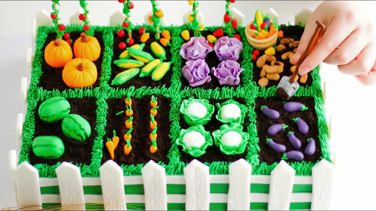 Yummy Vegetable Garden CAKE!