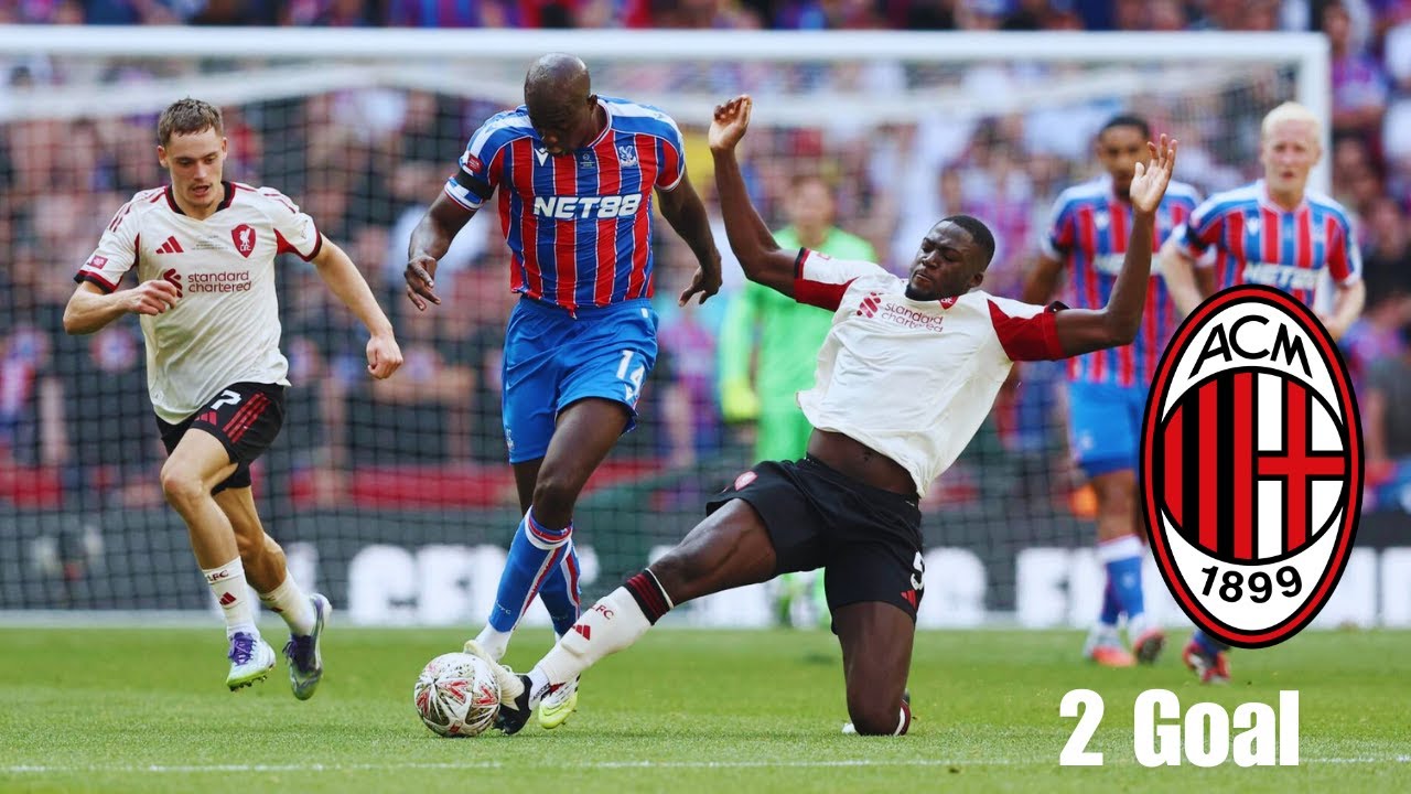 Jean Philippe Mateta VS Liverpool AT Community Shield - Is He A Milan Player Level ??