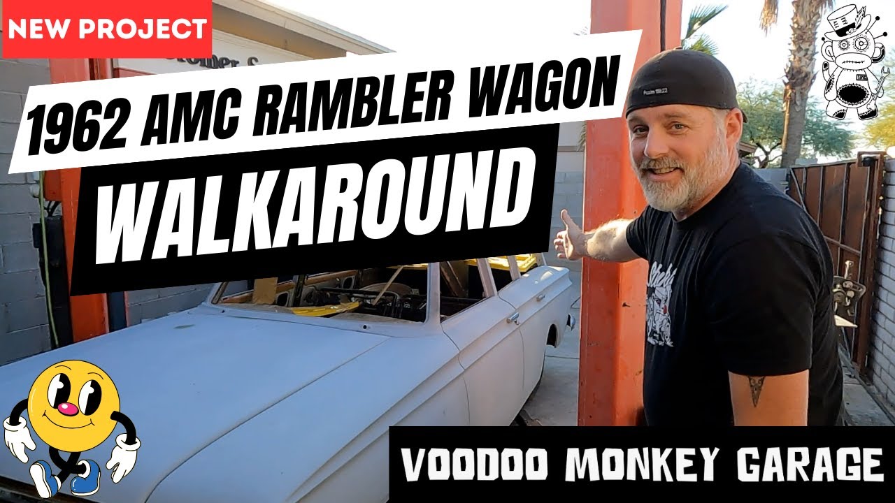 НОВЫЙ ПРОЕКТ! Прогуляйтесь по недавно приобретенному AMC Rambler Wagon 1962 года.