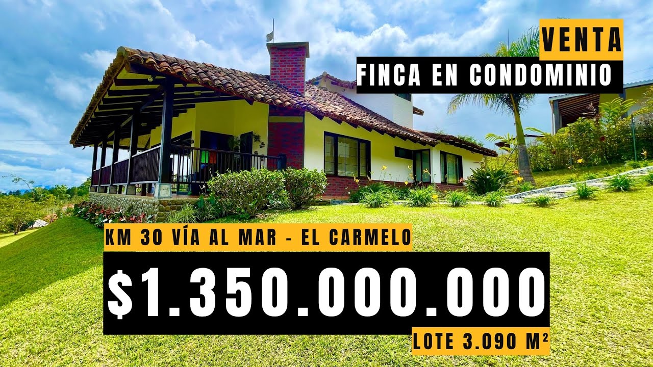 VENTA DE FINCA EN EL CARMEN - KM 30  - GRUPOALIADOINMOBILIARIO