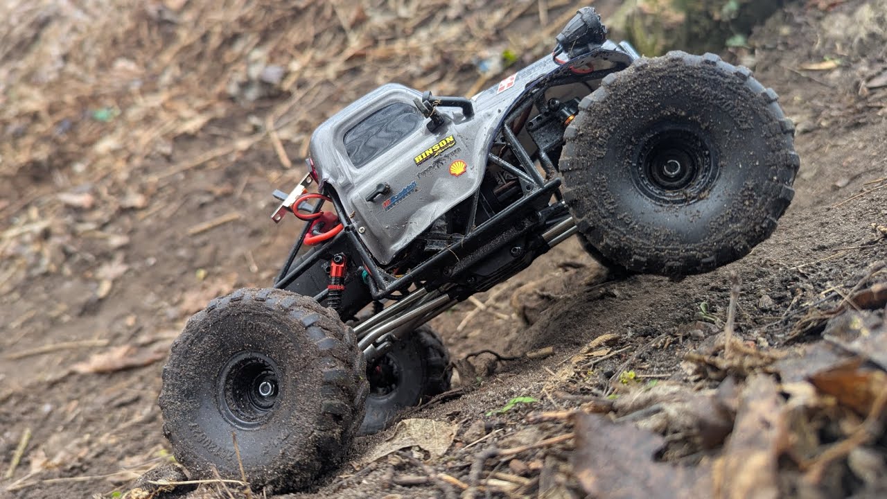Rc 1/18 Monster truck build - Testrun with Jumps, Speed n Hillclimbs 