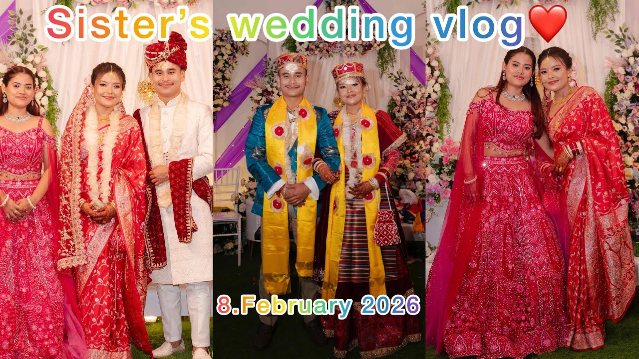 Cousin’s sister’s wedding vlog🤝❤️|| Tamang Traditional wedding || Haldi,Mehndi, and shadi ||
