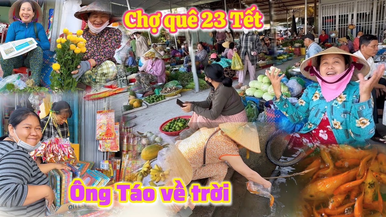  Vĩnh Long| Chợ Trà Ôn ngày 23 đưa Ông Táo và tham quan Chợ Hoa Tết 2026 |TrNQ