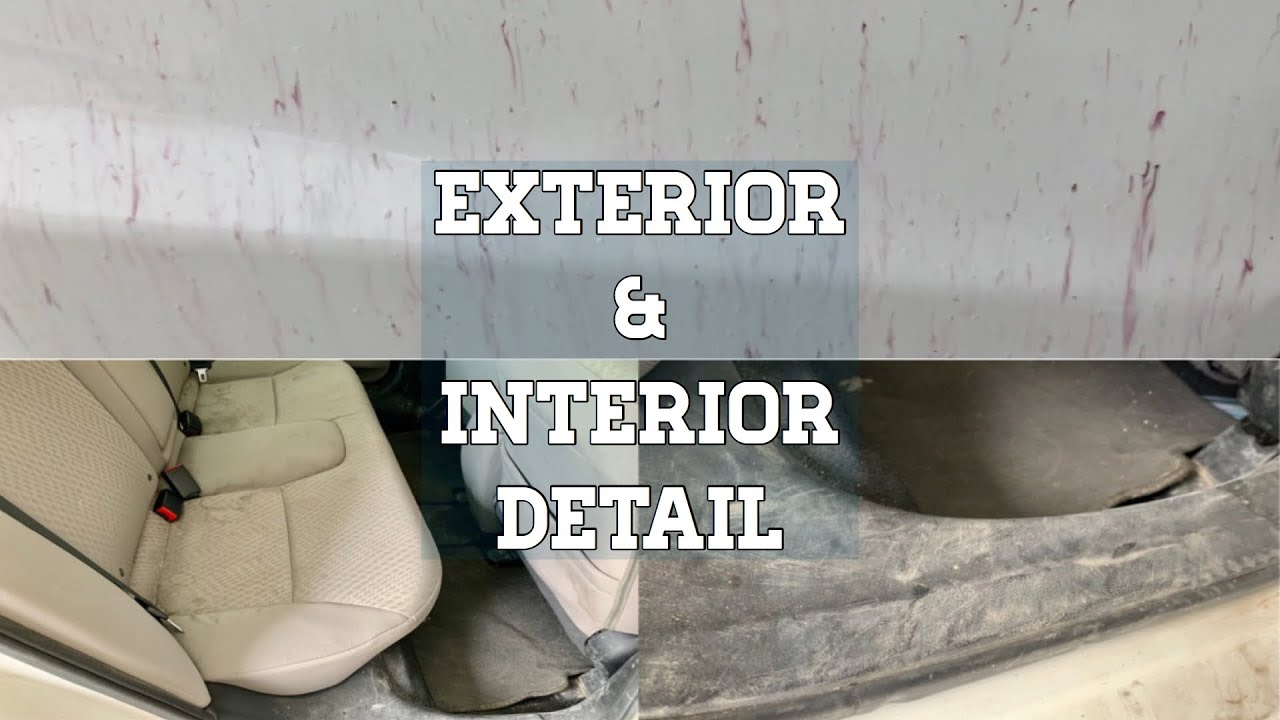 Auto detailing vlog : EXTERIOR and INTERIOR DETAILING | Satisfying Interior stain removal