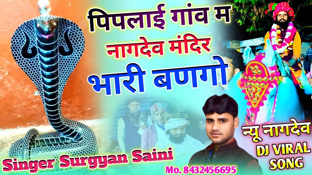पिपलाई गांव म नागदेव मंदिर भारी बणगो || Piplai Gaon Me Nagdev Mandir Bari Bango || Surgyan Saini