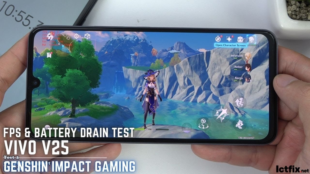 Vivo V25 Genshin Impact Gaming test | Dimensity 900, 90HZ Display