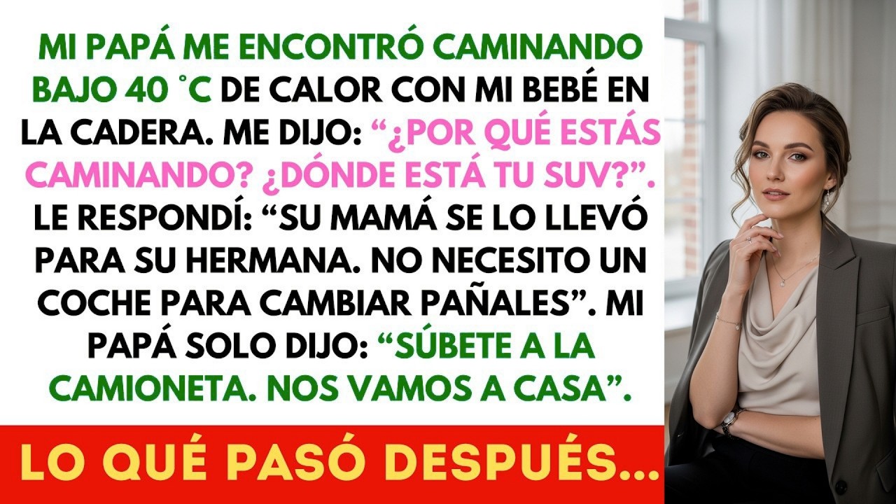 Papá preguntó por qué no conduje — Le dije que la madre de mi esposo cogió mi coche