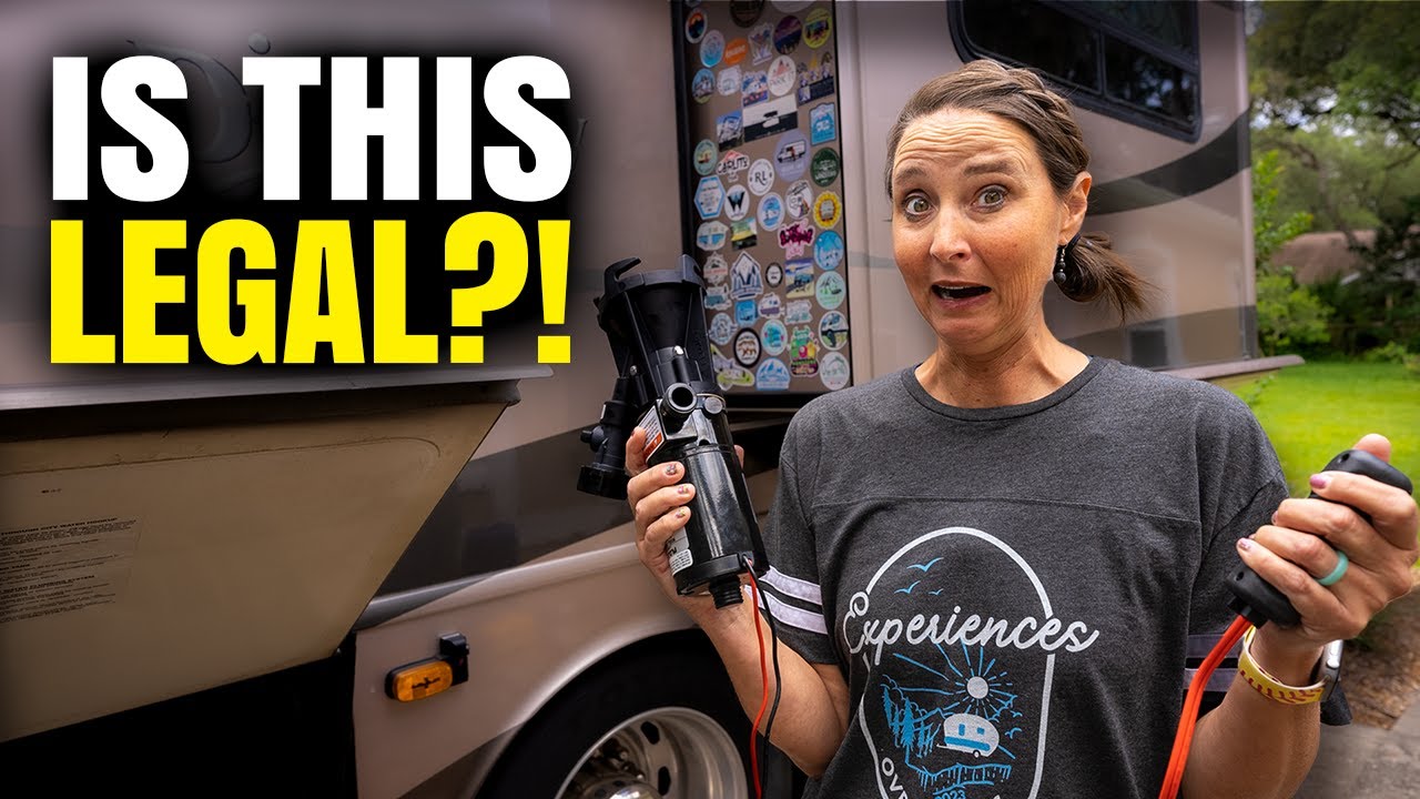Dirty RV Secret - Dumping the Black Tank WITHOUT A Sewer Hook Up!