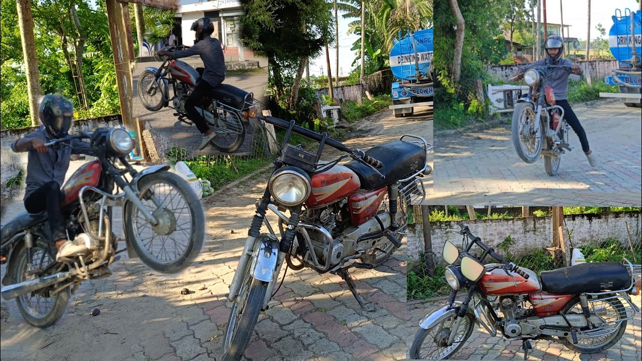 Kawasaki boxer old Model bike stunt videos #viral #youtube #long#trending