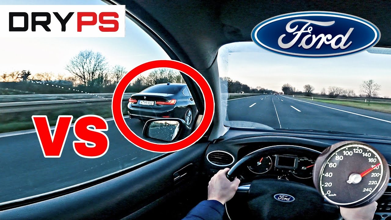 Ford Focus 1.8 TDCI -  TOP SPEED DRIVE ON GERMAN AUTOBAHN - POV