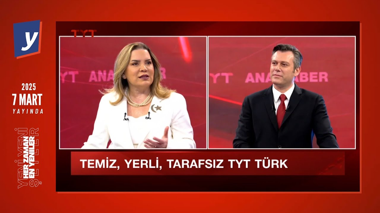 TYT Türk TV - Yayına Geçiş Anı, Emre Buga'nın İlk Anonsu ve Arzu Erdem'in Açıklamaları (7 Mart 2025)