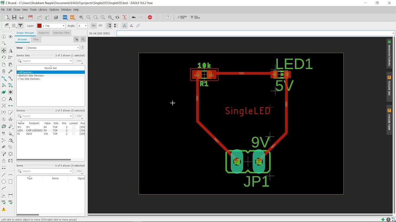 How to Make Your Own PCB | Eagle 9.6.2 | AutoDesk |