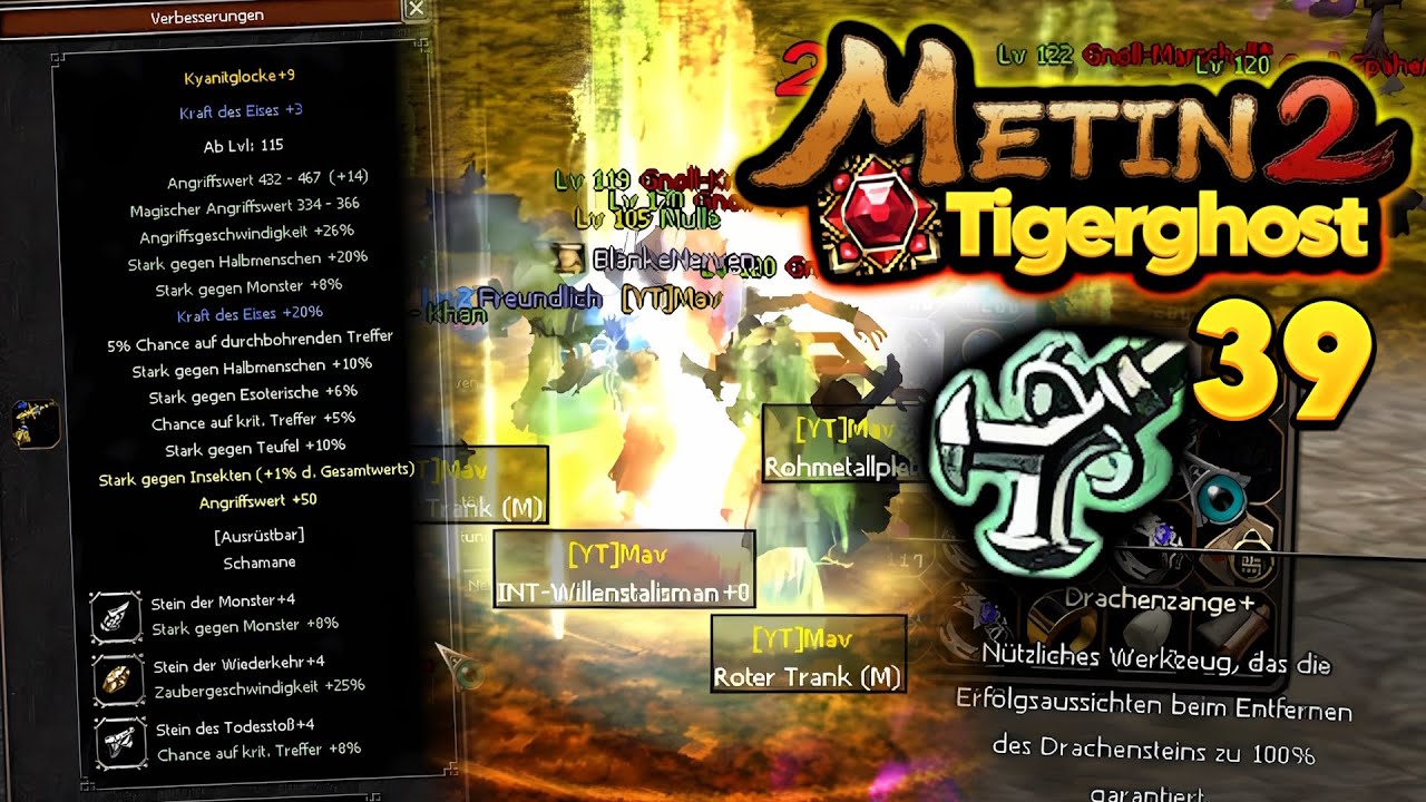 Metin2 Tigerghost [39] - Handschuh-Quest, Zange+ & Kyanitglocke+9?