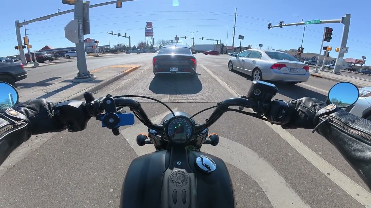 Sunny Sunday in February - Indian Scout Sixty