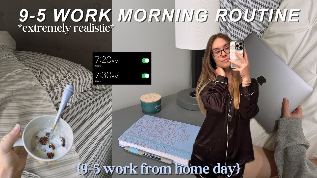 Realistic Morning Routine on a Work Day (working 9-5)