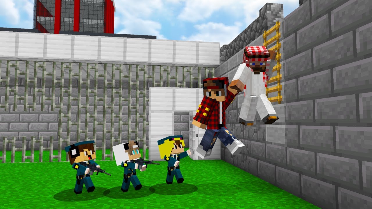 ماين كرافت لكن هربنا من سجن جيجي وكعبول وعبوسي 😱😨 