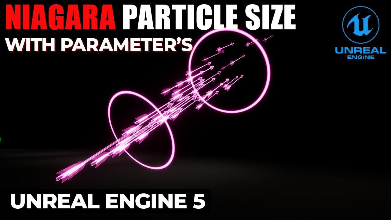 Niagara system size of particle in unreal engine 5