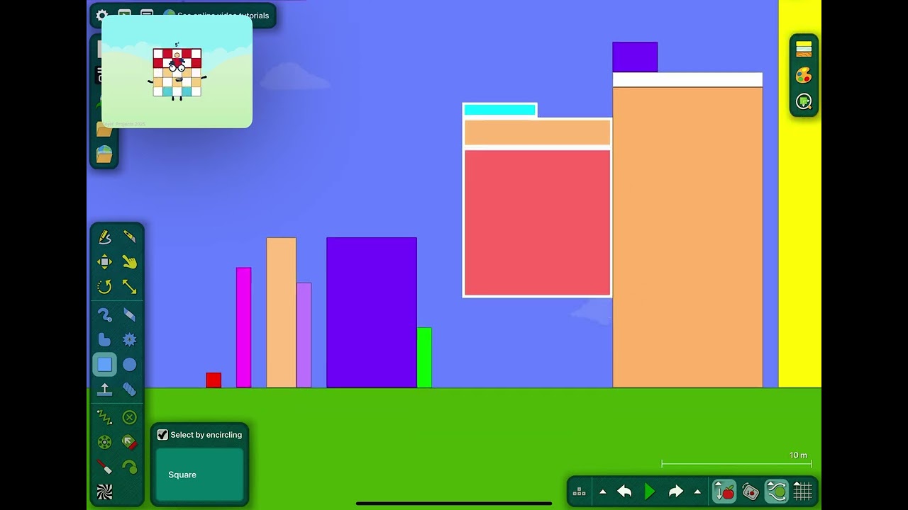 Numberblock Algodoo 1-1000 cubes